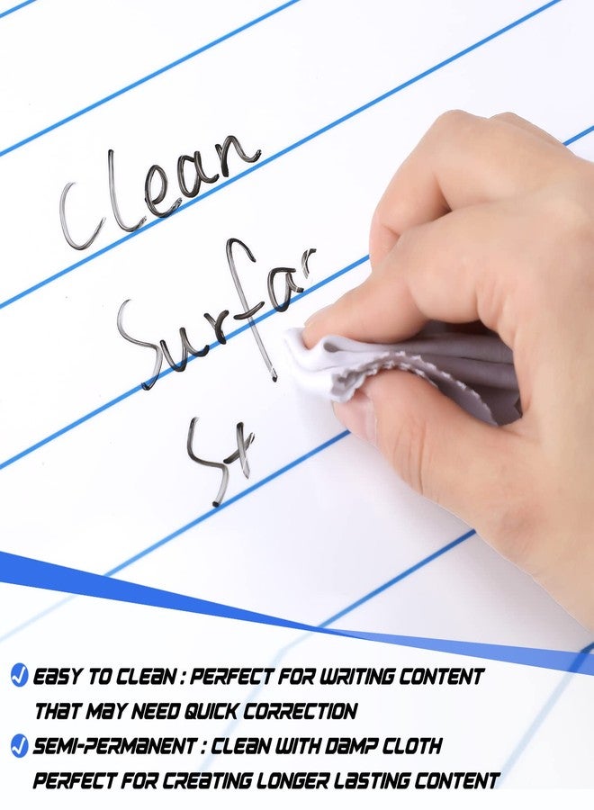 Geyee Giant Sized Magnetic Notebook Paper Handwriting Lined Paper Large Dry Erase Magnetic Notebook Poster for Whiteboard Accessories Homeschool Teacher Supplies Classroom Must Haves, 22'' x 28'' - Image 5
